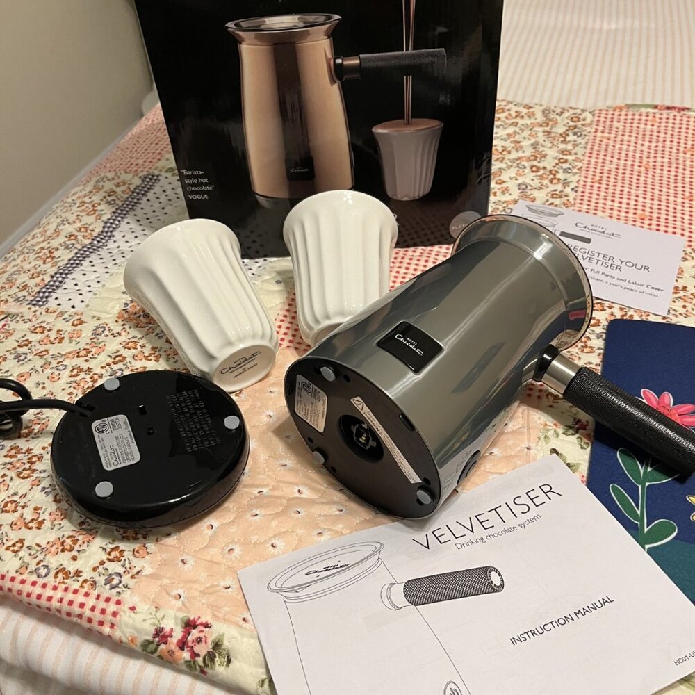 New In Box Velvetiser Hotel Chocolat British Cocoa Grower Hot Cocoa Maker